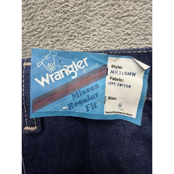 Vintage Wrangler Misses Jeans Womens 8 Blue High Rise Tapered Denim 25x31 - Picture 6 of 7